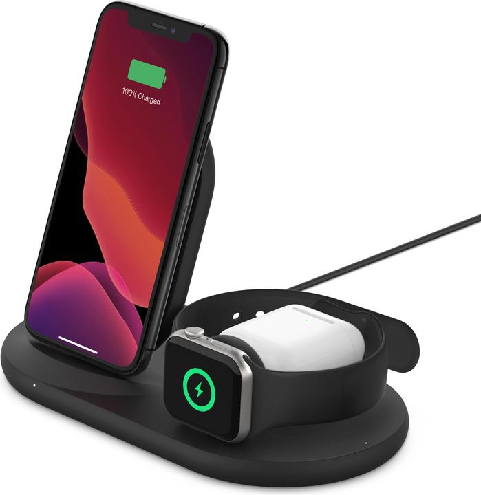 Produktbild Belkin BoostCharge 3-in-1 Ladestation (7.50 W)