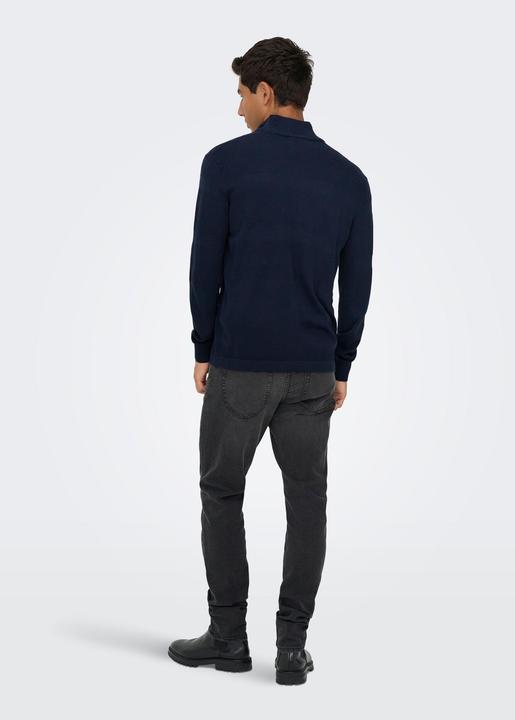 Produktbild Only & Sons Onsmalik Reg 12 Pin Zip Cardigan Knit (S)
