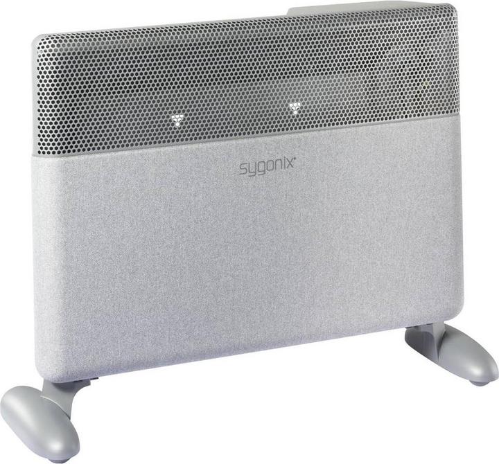 Actual product image Sygonix SY-6770694 Heizgerät 18 m² Grau (2000 W)