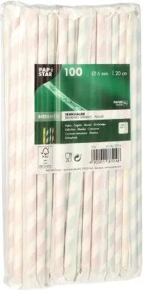 Produktbild Papstar Trinkhalme Stripes (100 x)