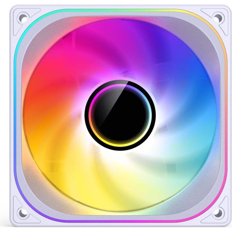 Jonsbo ZB-120 Lüfter, PWM, ARGB - 120mm, weiss (120 mm), Ventola PC, Bianco