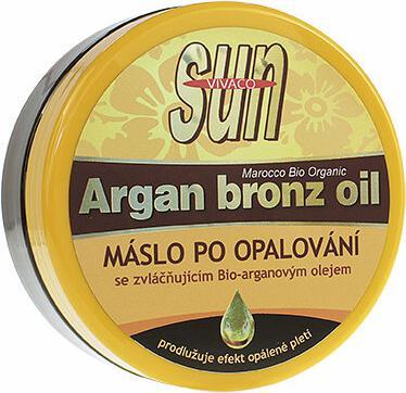 Actual product image Vivapharm Vivaco S.R.O. - Sun Argan Bronze Oil - Butter After Sunbathing With Softening Organic Argan Oil (200 ml, After Sun Oil)