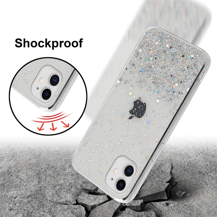 Actual product image Cadorabo TPU cover sparkling glitter (Apple iPhone 11 Pro)