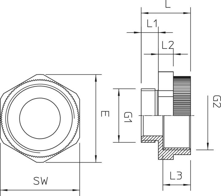 Produktbild OBO Bettermann 50 Stück Vertr Erweiterung lgr 107 E M 16-20 PA / 385552