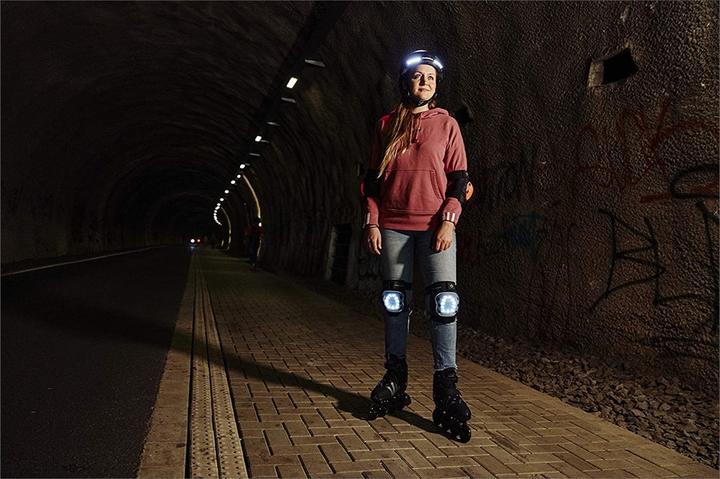 Actual product image Hudora Protectors LED (S, Knee pad, 4 pieces)