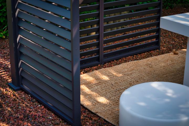 Produktbild Leco Wand 93 cm zur Lamellenpergola DELUXE anthrazit (93 cm, 93 cm)
