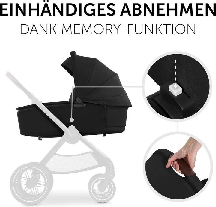 Actual product image Hauck 3in1 pushchair set Walk N Care Air Trio pushchair 3 in 1