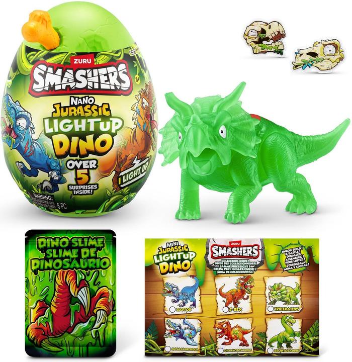 Actual product image Smashers JURASSIC-NANO EGG,S1,SHRINK WRAP,TQ,8PC