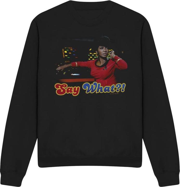 Actual product image Unisex Adult Say What Sweatshirt (XL)