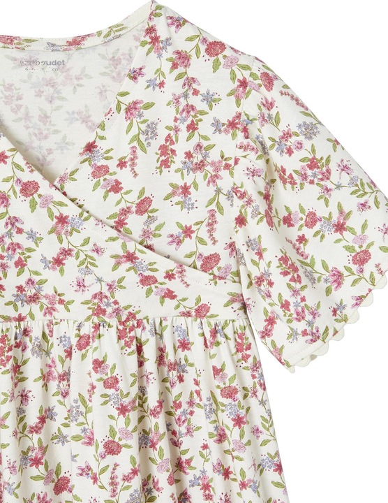 Image du produit Vertbaudet Geblümtes Mädchen Kleid mit Wickelausschnitt (116)