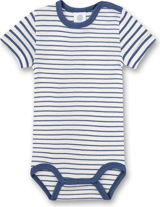 Produktbild Sanetta Kurzarm-Body 2er Pack Blau/Weiss Gr. 80 (80)