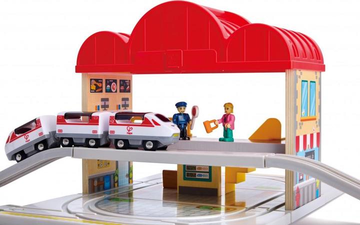 Produktbild Hape Portable Train Station Set