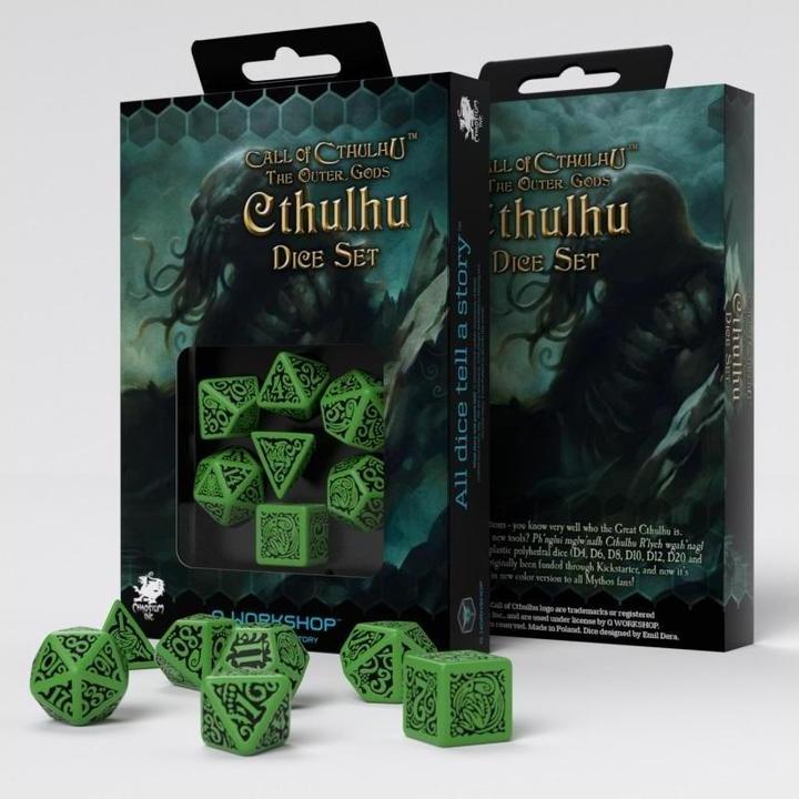 Immagine prodotto Q Workshop SCTC60 - COC Gli Dei Esterni Cthulhu - Set di dadi (7)