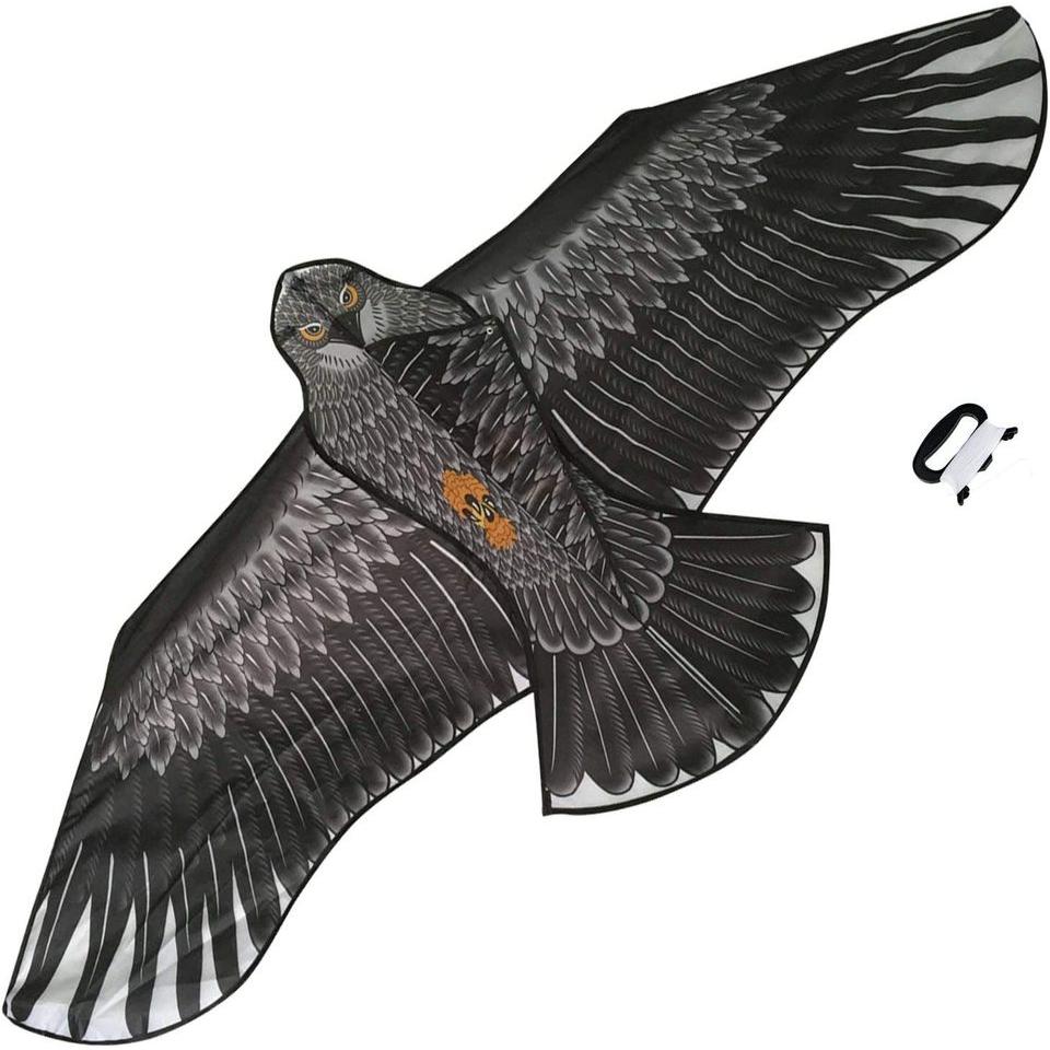 Bdt Drachen, Einleiner, Kite für Kind und Erwachsene *Adler* inkl. 50m Leine, 180x85cm