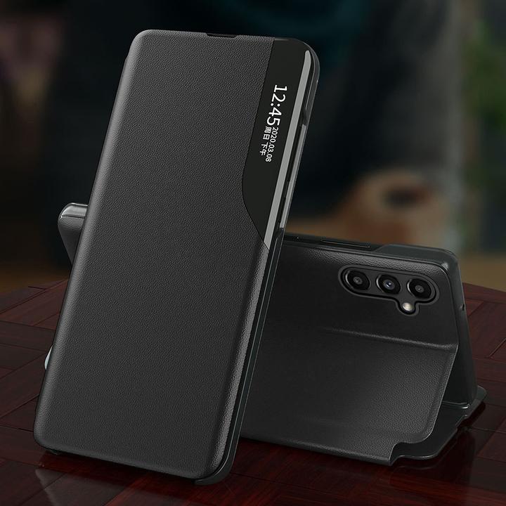 Actual product image ECO Galaxy S23 with flip stand Leather View Case (Samsung Galaxy S23)