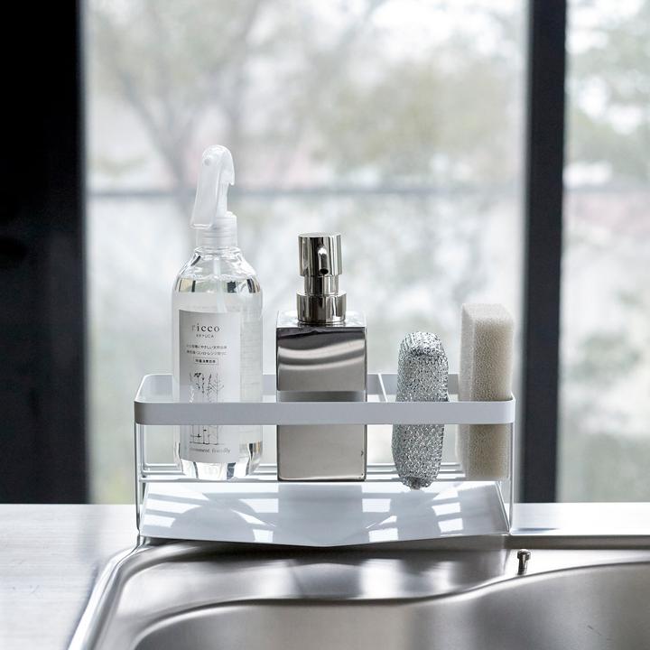 Image du produit Yamazaki Organisateur d'évier avec évacuation TOWER