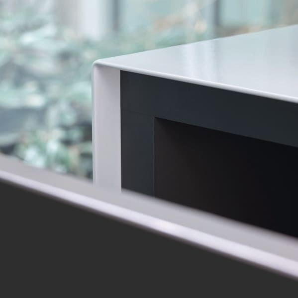 Actual product image Alape WP.Folio8 washbasin, 1254x350x450mm, vanity unit 2 full extensions, washbasin without tap hole
