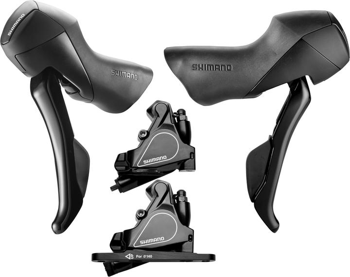 Produktbild Shimano Road ST-RS405/BR-RS405 Scheibenbremsen-Set (Vorne + Hinten, Bremsset, 2)