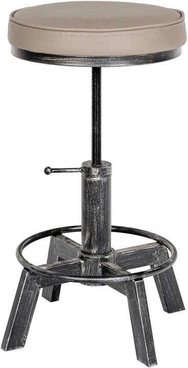 Produktbild Swisshandel24 Hocker Destin, antik silber