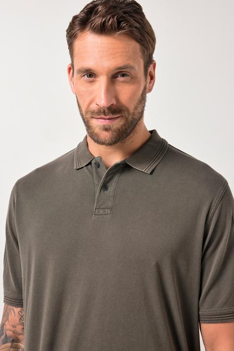 Produktbild JP1880 Poloshirt, Bauchfit, Halbarm, Piqué, Vintage Look, XXL bis 8 XL (5XL)