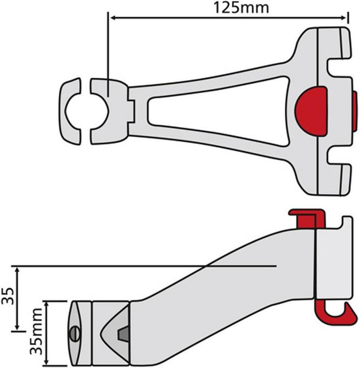 Image du produit KlickFix Adaptateur de guidon pour potence avec serrure