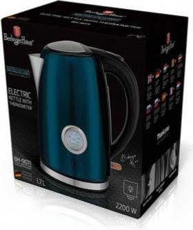 Image du produit BerlingerHaus BH9071 Bouilloire électrique avec thermomètre, 1,7L Metallic Line Aquam (1.70 l)