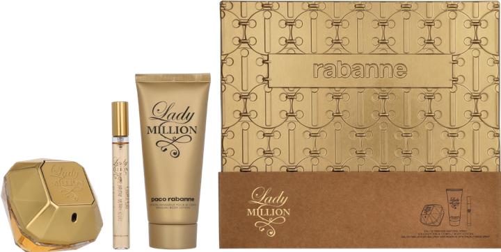Produktbild Paco Rabanne SET Lady Million EDP spray 80ml + EDP 10ml + BODY LOTION 100ml (Parfum Set)
