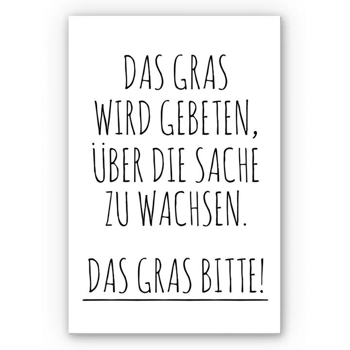 Immagine prodotto Trenddeko Si chiede che l'erba cresca sulla questione. (70 x 100 cm)