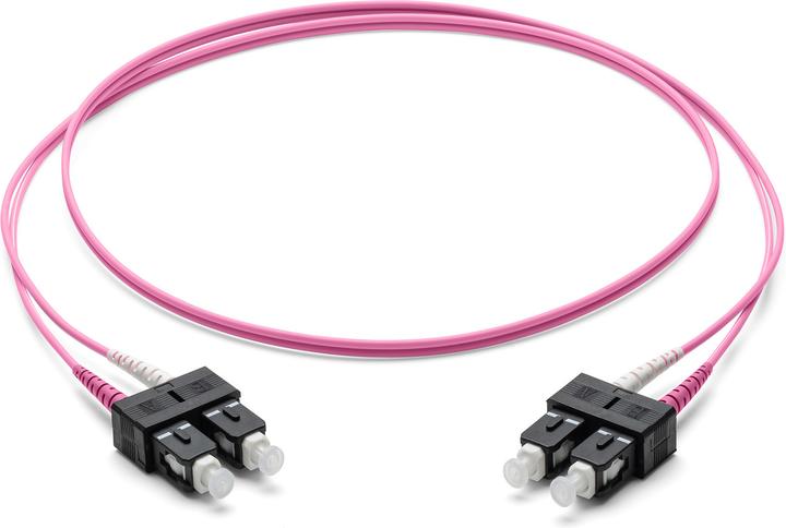 Corning Fibre optic patch cable 2x 2.0 mm - Multimode Duplex: SC PC Duplex to SC PC Duplex, 3m (Violet (3 m)