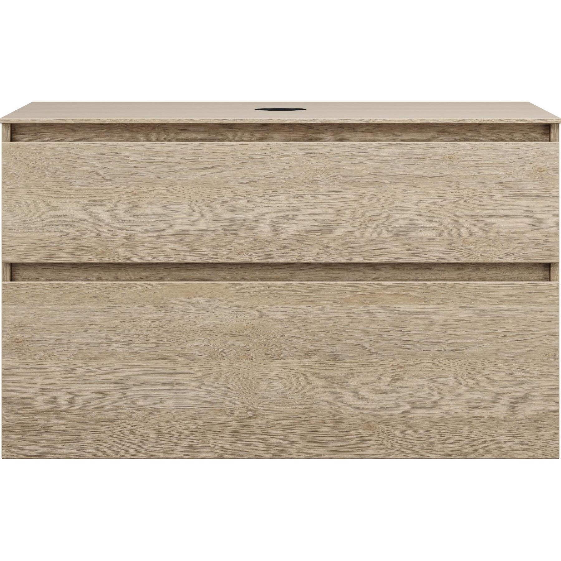 burgbad, Waschbeckenunterschrank, Lin20 Waschtischunterschrank inklusive Konsolenplatte, 2 Auszüge, Tiefe 552, 1002x552x...