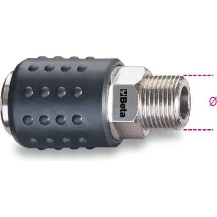 BETA, Utensile ad aria compressa, 019170003 1917M 3/8-Universal-Schnellkupplungen 3/8" Ø GAS BSP