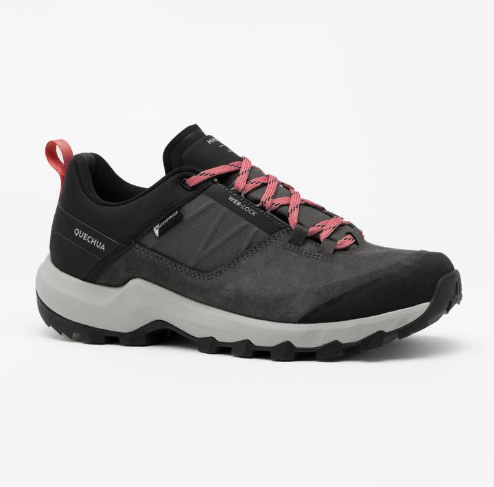 Quechua Women's hiking boots waterproof mountain hiking - MH500 grey (39)