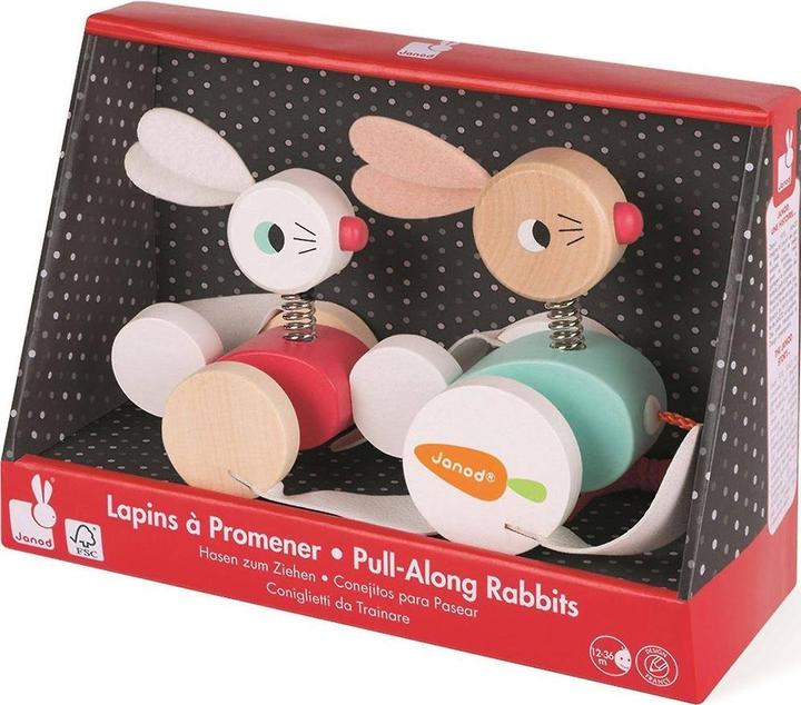 Actual product image Janod Pull-along bunny family