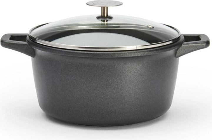 Produktbild de Buyer Choc Extreme Bratentopf Antihaft mit Glasdeckel, Induktion (Bräter + Schmortopf, Aluminium, 20 x 8.50 cm)