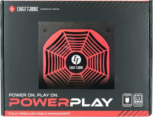 Actual product image Chieftec POWERPLAY GPU-850FC 80 PLUS PLATINUM (850 W)