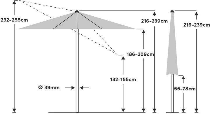 Produktbild Suncomfort by Glatz Shell Turn (2.50 m)