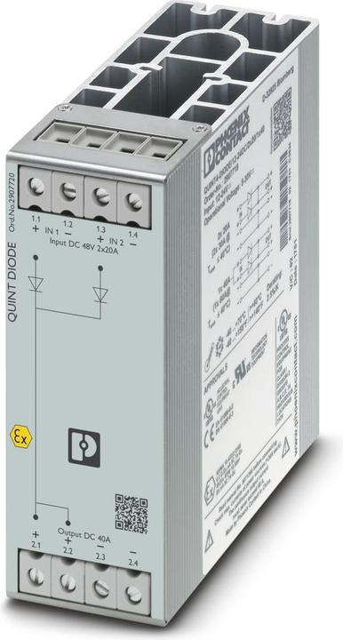 Actual product image Phoenix Contact Quint4 Diode, 48 V DC, 2x20 or 1x40 A