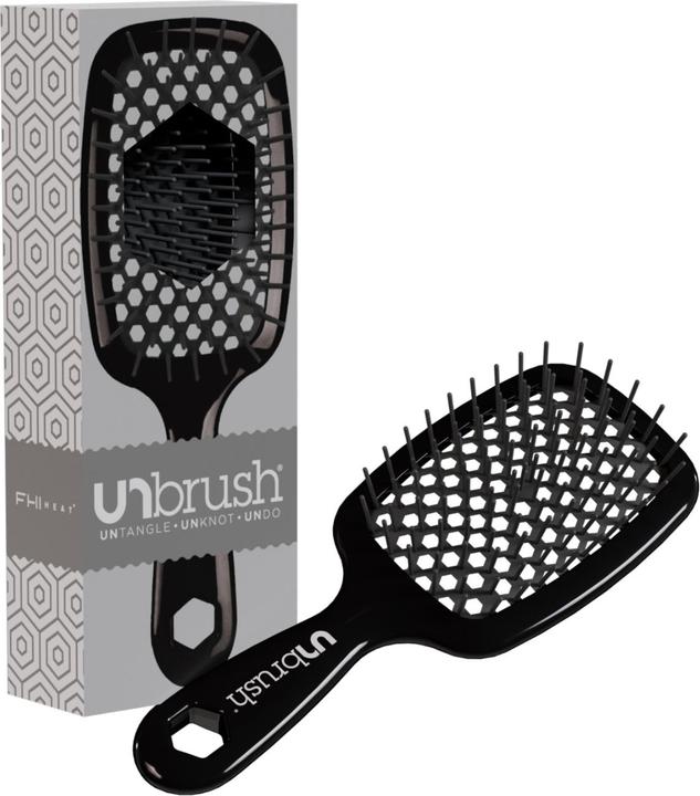 Actual product image FHI Heat Unbrush Grey Detangling Hair Brush