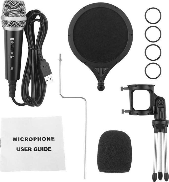 Immagine prodotto PhoneLook Microfono professionale per streaming e studio + gioco con filtro antirumore USB