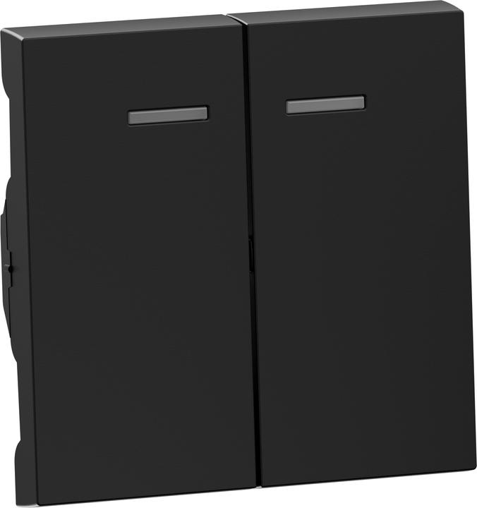 Actual product image Legrand SEANO series rocker 765309 illuminated in the colour version black