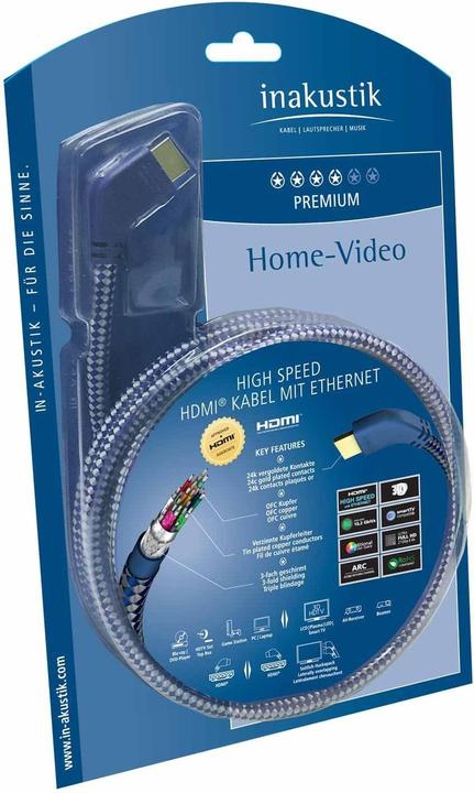 Produktbild Inakustik HDMI (Typ A) — HDMI (Typ A) (2 m)