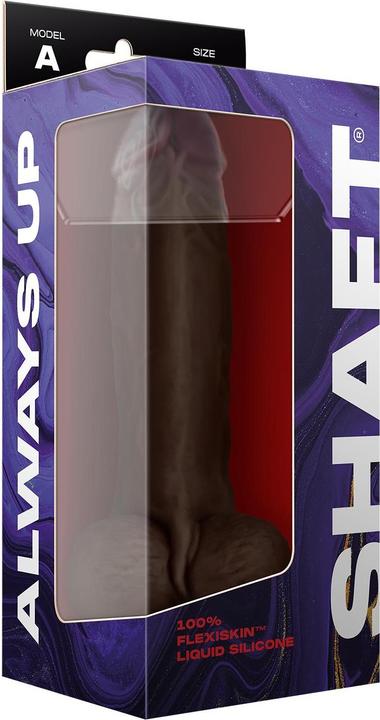 Actual product image Shaft Model A Straight Flexiskin Double Layered Realistic Extremely Soft Dildo with Balls Sex Toys L