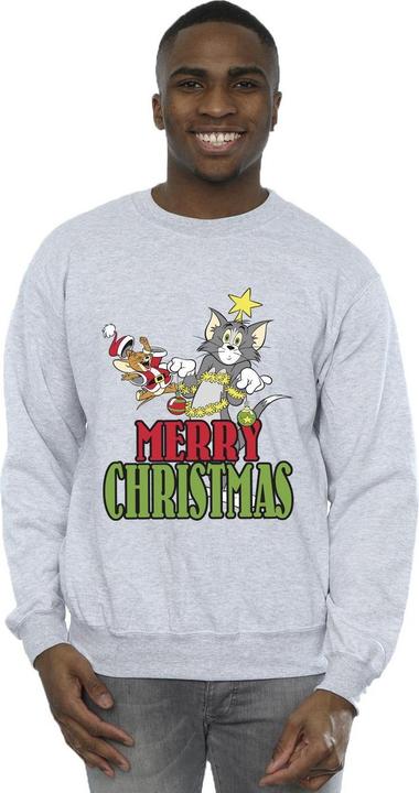 Immagine prodotto Tom & Jerry Merry Christmas Baubles Felpa Uomo (XL)