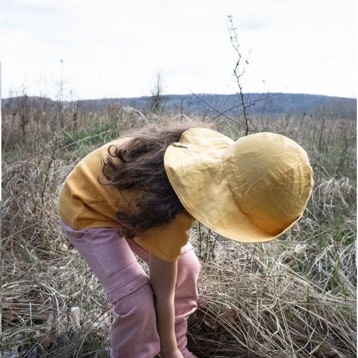 Actual product image ManyMonths Summer Hat Light Hemp (cap) - Pool Turquoise