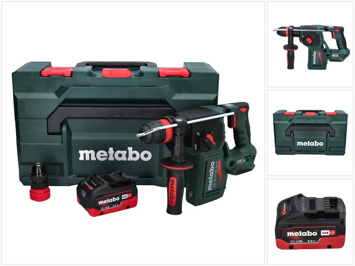 Immagine prodotto Metabo KH 18 LTX BL 24 Q Batteria combinata martello 18 V 2.2 J + 1x batteria 8.0 Ah + metaBOX - senza (Batteria ricaricabile)
