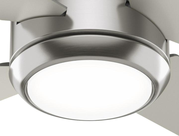 Produktbild Hunter Fans DC Deckenventilator Greta Nickel mit LED & Fernbedienung (44.80 dB)