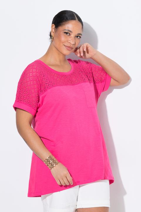 Immagine prodotto Miamoda T-Shirt, A-Linie, Spitzeneinsatz (46)
