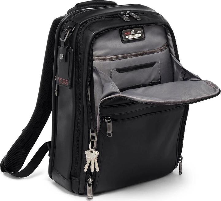 Actual product image Tumi Alpha 3 Slim Leather Backpack