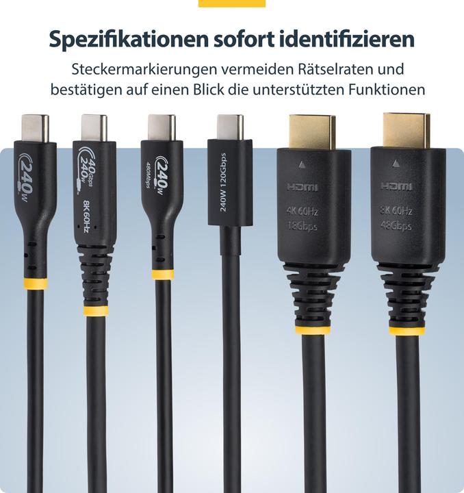 Immagine prodotto StarTech 3m (10ft) HDMI 2.1 Cable, 8K, Certified (3 m)