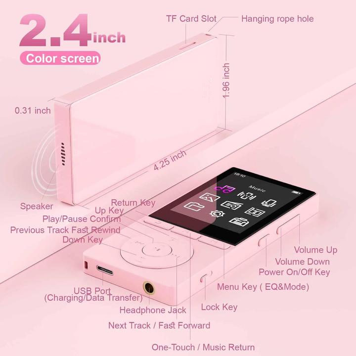 Actual product image Aiandcc MP3-Player mit Bluetooth (64 GB)